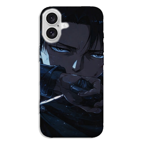 Coque Levi Ackerman Eclair Bleu Attaque des Titans - coque silicone manga iPhone Samsung