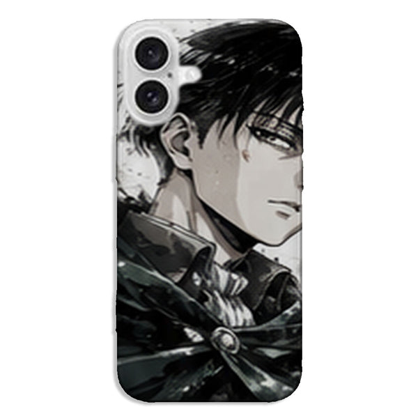 Coque Levi Ackerman Encre Noire Attaque des Titans - coque silicone manga iPhone Samsung