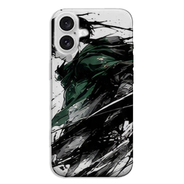 Coque Levi Ackerman Encre Verte Attaque des Titans - coque silicone manga iPhone Samsung