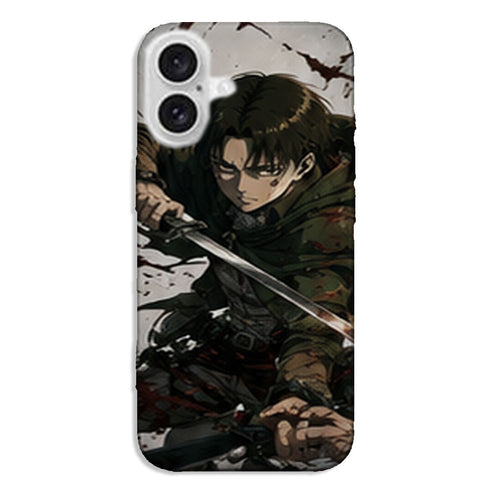 Coque Levi Ackerman Lame Sanglante Attaque des Titans - coque silicone manga iPhone Samsung