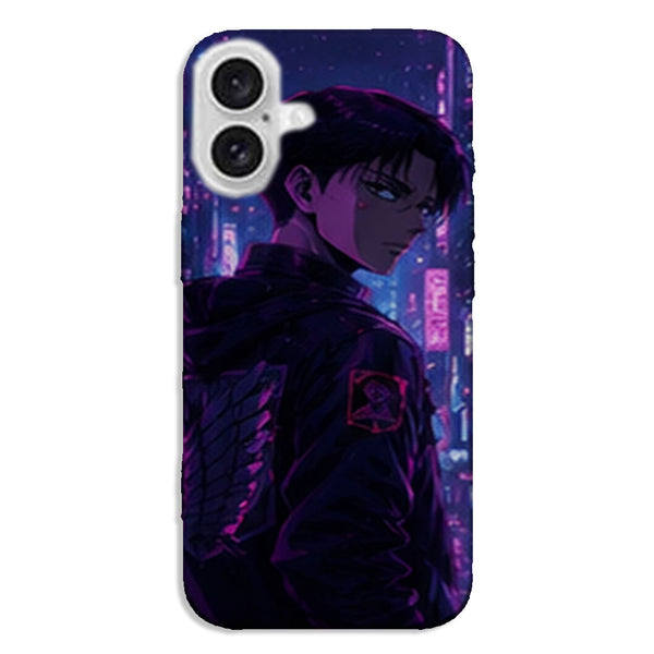 Coque Levi Ackerman Neon Tokyo Attaque des Titans - coque silicone manga iPhone Samsung