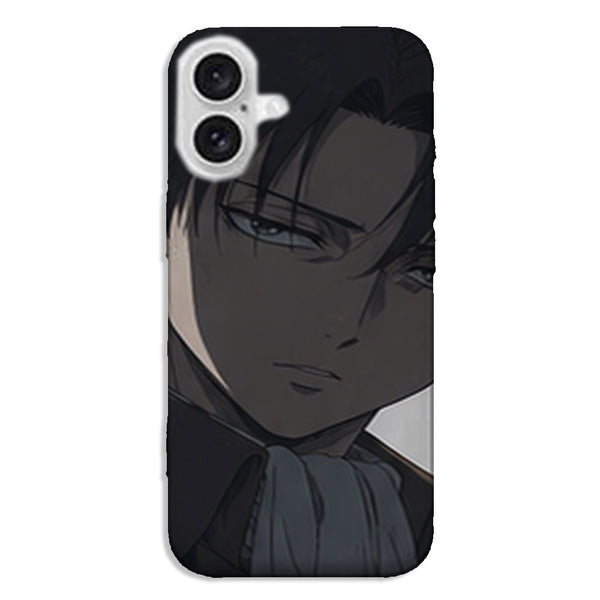 Coque Levi Ackerman Portrait Gris Attaque des Titans - coque silicone manga iPhone Samsung