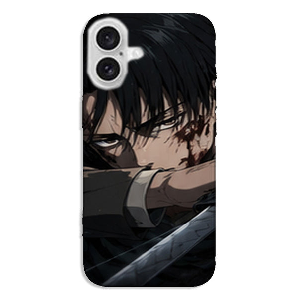 Coque Levi Ackerman Regard de Combat Attaque des Titans - coque silicone manga iPhone Samsung