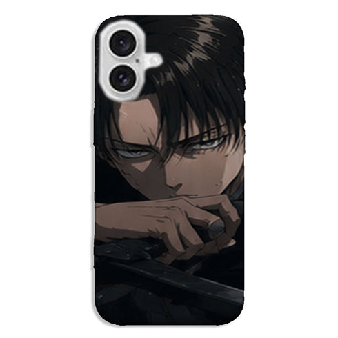 Coque Levi Ackerman Silence Mortel Attaque des Titans - coque silicone manga iPhone Samsung