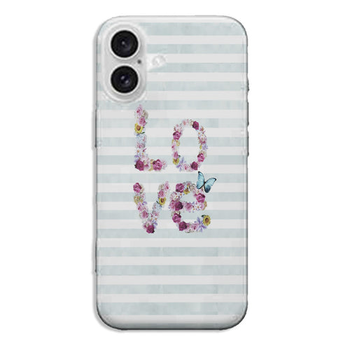 Coque iPhone 16 Floral Love