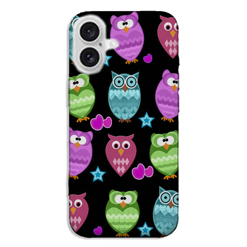 Coque pour iPhone 16 Funky owls