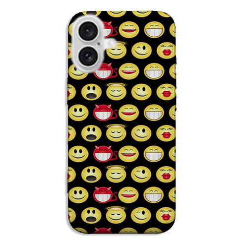 Coque pour iPhone 16 Funny smileys