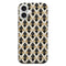 Coque pour iPhone 16 Glitter triangles in gold black and nude