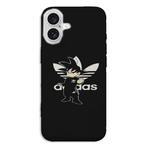 Coque iPhone 16 Goku Bad guy Adidas Jogging