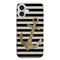 Coque iPhone 16 original Gold Glitter Anchor in black