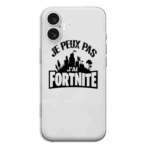 Coque smartphone iPhone 16 I Can't I Have Fortnite