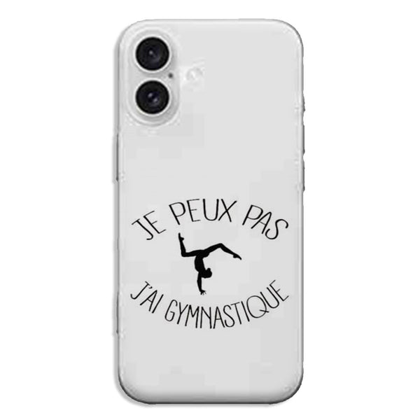 Coque iPhone 16 Je peux pas j'ai Gymnastique