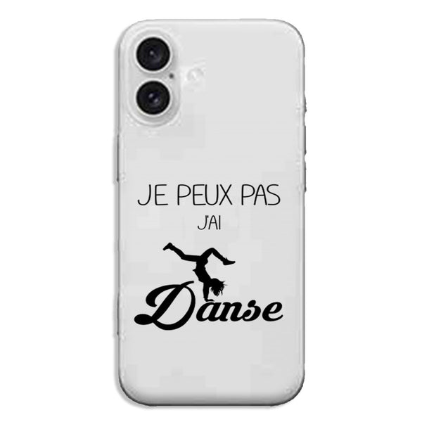 Coque iPhone 16 Je peux pas j'ai Danse