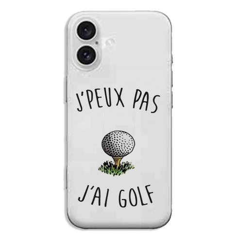 Coque iPhone 16 Je peux pas j'ai Golf