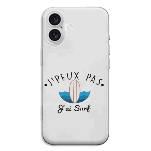 Coque de protection iPhone 16 Je Peux pas j'ai Surf