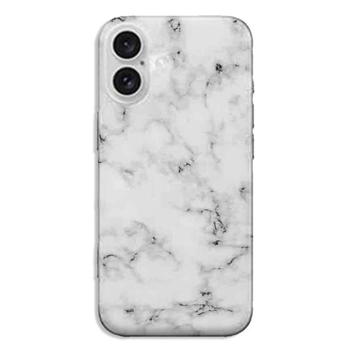 Coque iPhone 16 Marbre Blanc
