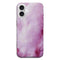 Coque iPhone 16 Marbre Cristal Rose