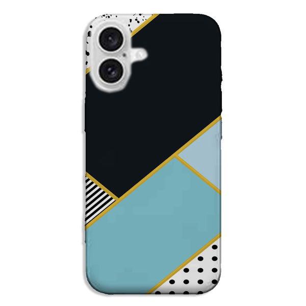 Coque pour iPhone 16 Minimal Blue Style