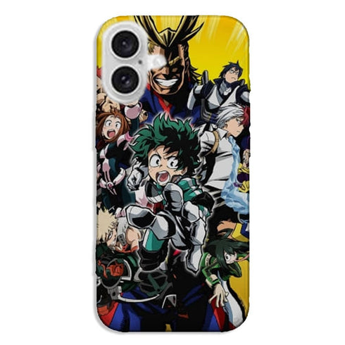 Coque iPhone 16 my hero academia izuku midoriya