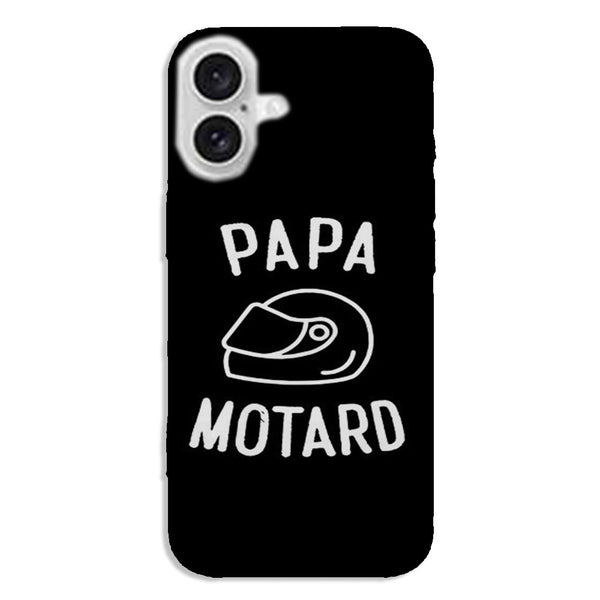 Coque iPhone 16 Papa Motard | Collection Vehicules