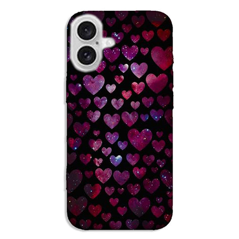 Coque iPhone 16 Space Hearts