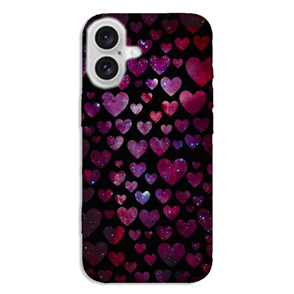 Coque iPhone 16 Space Hearts