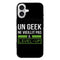 Coque iPhone 16 Un Geek Ne vieillit pas il Level Up