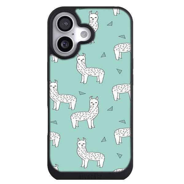 Coque iPhone 17 Aesthetic Alpaga Menthe - MaCoquePerso
