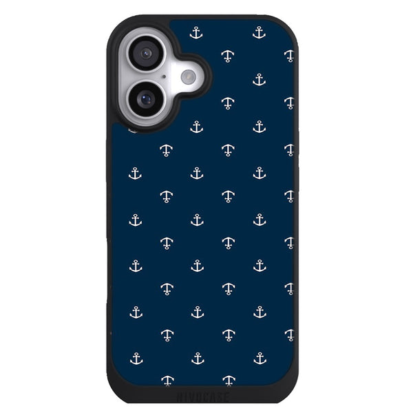 Coque iPhone 17 Aesthetic Ancre Marine BLeu - MaCoquePerso