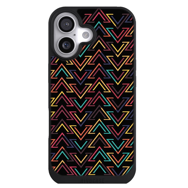 Coque iPhone 17 Aesthetic Arc en ciel triangle géométrique - MaCoquePerso