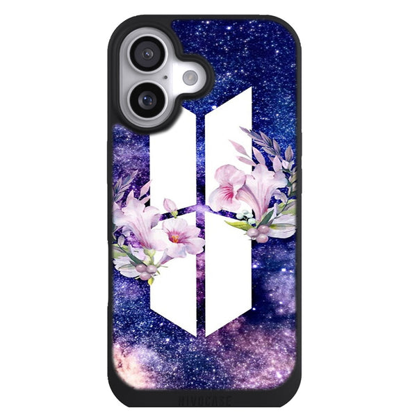 Coque iPhone 17 Fleurs BTS + ARMY Galaxy Fleurs - MaCoquePerso