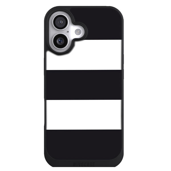 Coque iPhone 17 Aesthetic Bandes Noires - MaCoquePerso