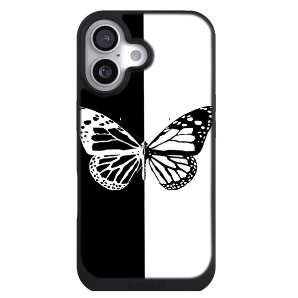 Coque iPhone 17 Animaux Butterfly nb - MaCoquePerso