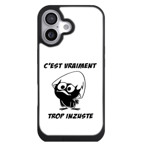Coque iPhone 17 Manga Calimero trop injuste - MaCoquePerso