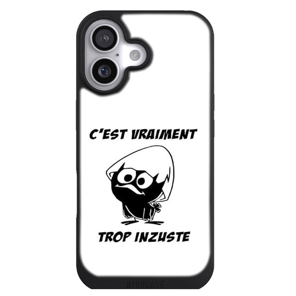 Coque iPhone 17 Manga Calimero trop injuste - MaCoquePerso