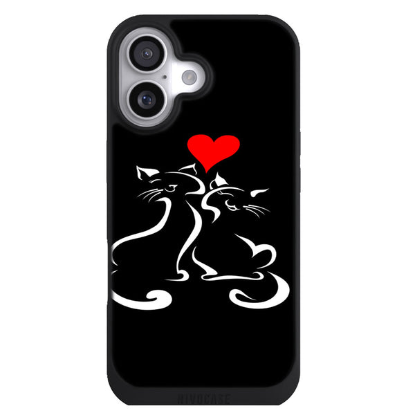 Coque iPhone 17 Animaux Cats in love - MaCoquePerso