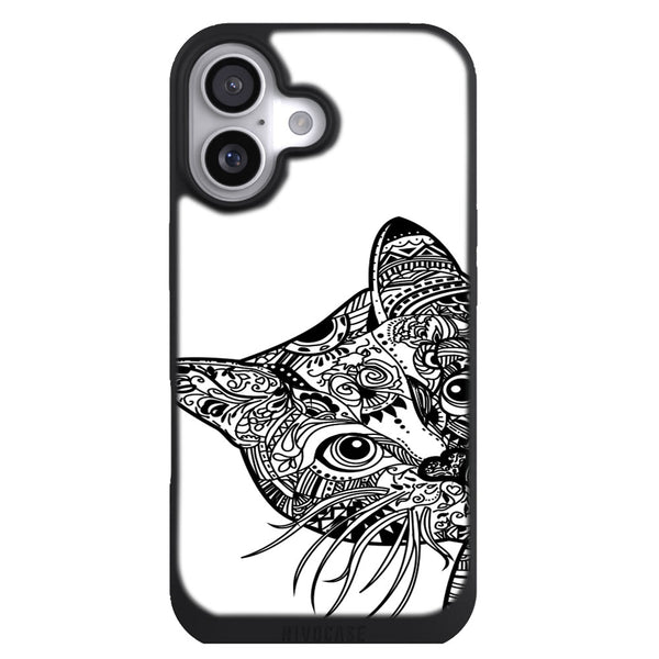 Coque iPhone 17 Animaux Chat Azteque - MaCoquePerso