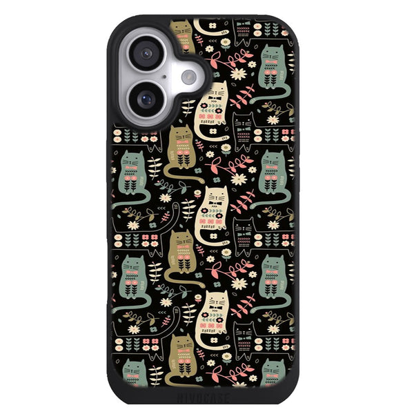 Coque iPhone 17 Animaux Chat Folk - MaCoquePerso