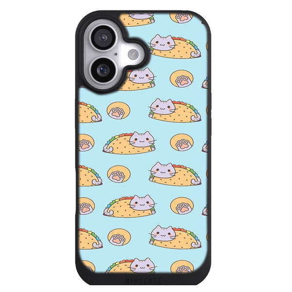 Coque iPhone 17 Animaux Chats et tacos - MaCoquePerso