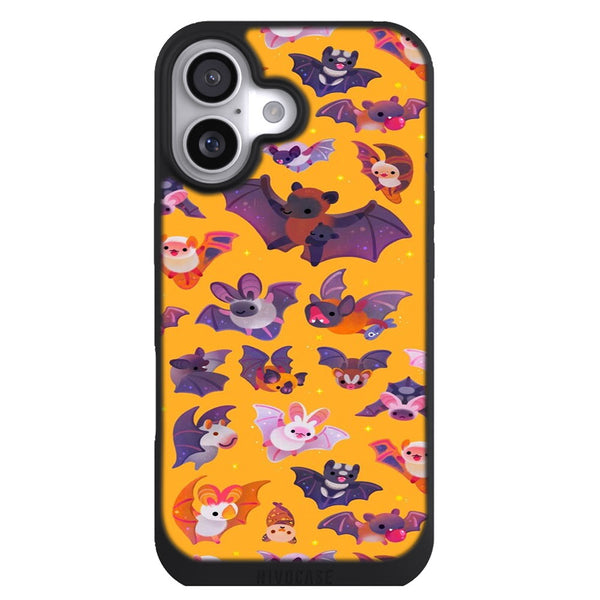 Coque iPhone 17 Aesthetic Chauve souris jaune - MaCoquePerso