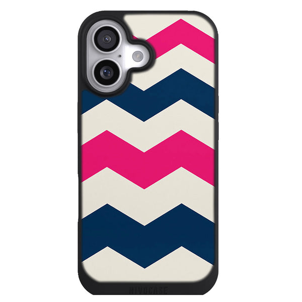 Coque iPhone 17 Aesthetic Chevrons Rose - MaCoquePerso