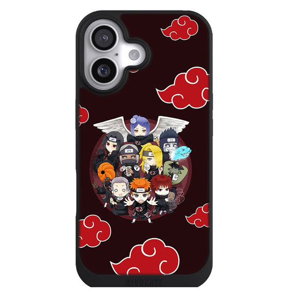 Coque iPhone 17 Manga Chibi Akatsuki Montage - MaCoquePerso