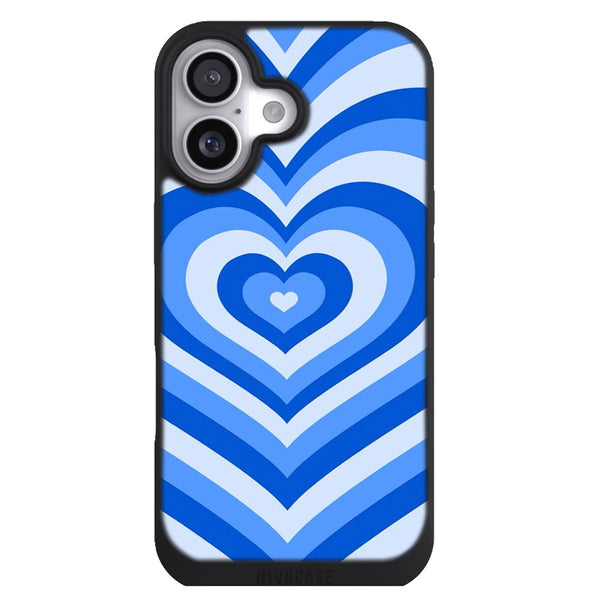 Coque iPhone 17 Originale Coeur Bleu - MaCoquePerso