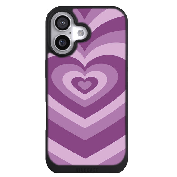 Coque iPhone 17 Originale Coeur Violet - MaCoquePerso