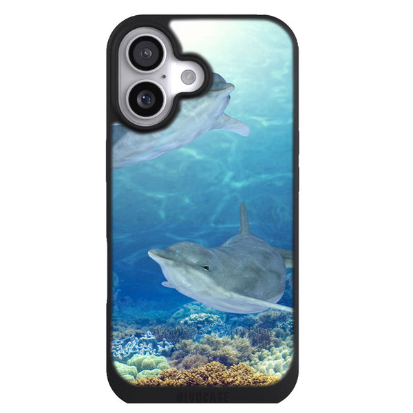 Coque iPhone 17 Animaux Dauphins Heureux - MaCoquePerso