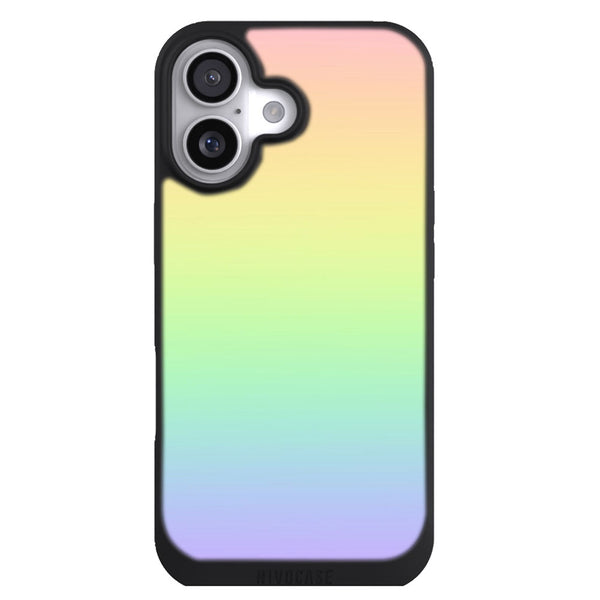 Coque iPhone 17 Aesthetic Dégradé arc en ciel pastel - MaCoquePerso