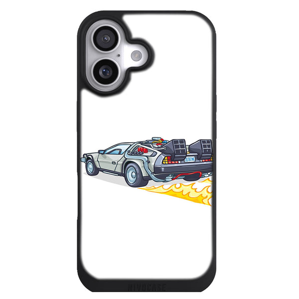 Coque iPhone 17 Vehicules Delorean retour vers le futur - MaCoquePerso