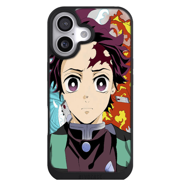 Coque iPhone 17 Manga Demon Slayer Tanjiro Cardigan Fire - MaCoquePerso