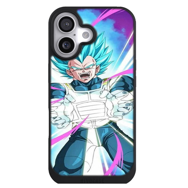 Coque iPhone 17 Manga Dragon Ball Super Vegeta SS God Attack - MaCoquePerso