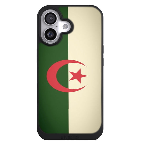 Coque iPhone 17 Drapeaux Drapeau Algerie vintage - MaCoquePerso